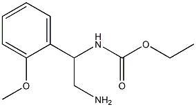 ethyl 2-amino-1-(2-methoxyphenyl)ethylcarbamate Structure