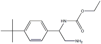 ethyl 2-amino-1-(4-tert-butylphenyl)ethylcarbamate 结构式