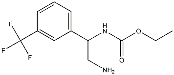 ethyl 2-amino-1-[3-(trifluoromethyl)phenyl]ethylcarbamate Struktur