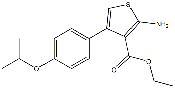 ethyl 2-amino-4-[4-(propan-2-yloxy)phenyl]thiophene-3-carboxylate Structure