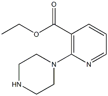 ethyl 2-piperazin-1-ylnicotinate 化学構造式