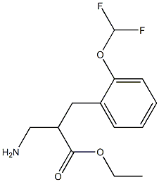 ethyl 3-amino-2-{[2-(difluoromethoxy)phenyl]methyl}propanoate Struktur