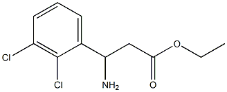 ethyl 3-amino-3-(2,3-dichlorophenyl)propanoate Structure