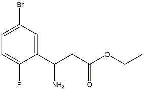 ethyl 3-amino-3-(5-bromo-2-fluorophenyl)propanoate Struktur