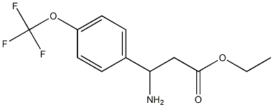 ethyl 3-amino-3-[4-(trifluoromethoxy)phenyl]propanoate 化学構造式