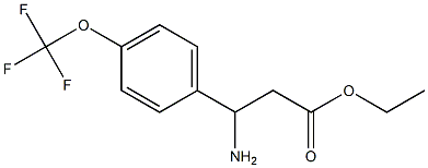 ethyl 3-amino-3-[4-(trifluoromethoxy)phenyl]propanoate Structure