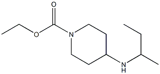 ethyl 4-(butan-2-ylamino)piperidine-1-carboxylate Structure