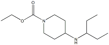 ethyl 4-(pentan-3-ylamino)piperidine-1-carboxylate Structure