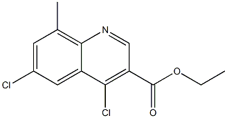 ethyl 4,6-dichloro-8-methylquinoline-3-carboxylate Structure