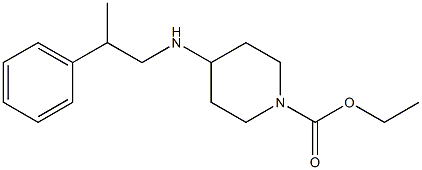 ethyl 4-[(2-phenylpropyl)amino]piperidine-1-carboxylate,,结构式