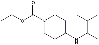 ethyl 4-[(3-methylbutan-2-yl)amino]piperidine-1-carboxylate 化学構造式