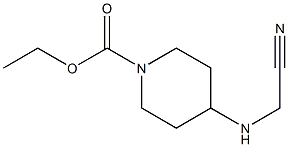 ethyl 4-[(cyanomethyl)amino]piperidine-1-carboxylate,,结构式