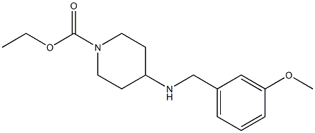 ethyl 4-{[(3-methoxyphenyl)methyl]amino}piperidine-1-carboxylate 化学構造式
