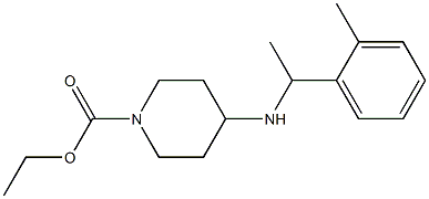 ethyl 4-{[1-(2-methylphenyl)ethyl]amino}piperidine-1-carboxylate Structure