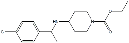 ethyl 4-{[1-(4-chlorophenyl)ethyl]amino}piperidine-1-carboxylate Structure