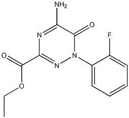 ethyl 5-amino-1-(2-fluorophenyl)-6-oxo-1,6-dihydro-1,2,4-triazine-3-carboxylate Structure