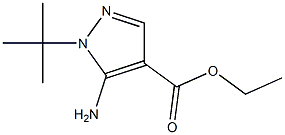 ethyl 5-amino-1-tert-butyl-1H-pyrazole-4-carboxylate Struktur