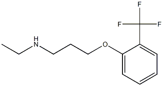 ethyl({3-[2-(trifluoromethyl)phenoxy]propyl})amine Structure