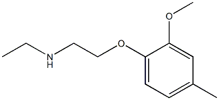 ethyl[2-(2-methoxy-4-methylphenoxy)ethyl]amine Struktur