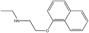 N-エチル-2-(1-ナフチルオキシ)エタンアミン 化学構造式