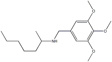 heptan-2-yl[(3,4,5-trimethoxyphenyl)methyl]amine Structure