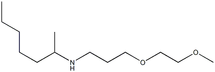 heptan-2-yl[3-(2-methoxyethoxy)propyl]amine Structure