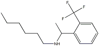 hexyl({1-[2-(trifluoromethyl)phenyl]ethyl})amine 结构式