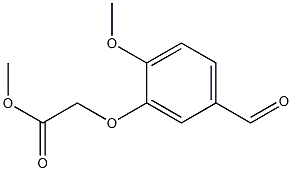 methyl (5-formyl-2-methoxyphenoxy)acetate 结构式