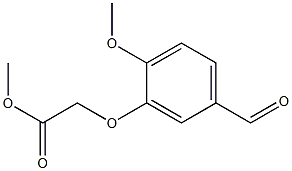 methyl (5-formyl-2-methoxyphenoxy)acetate,,结构式