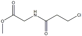 methyl [(3-chloropropanoyl)amino]acetate Struktur