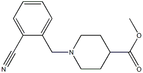 methyl 1-(2-cyanobenzyl)piperidine-4-carboxylate 化学構造式