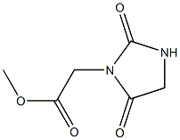 methyl 2-(2,5-dioxoimidazolidin-1-yl)acetate,,结构式