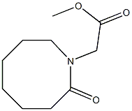 methyl 2-(2-oxoazocan-1-yl)acetate Struktur