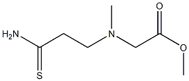 methyl 2-[(2-carbamothioylethyl)(methyl)amino]acetate Structure