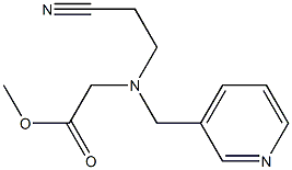 methyl 2-[(2-cyanoethyl)(pyridin-3-ylmethyl)amino]acetate