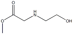 methyl 2-[(2-hydroxyethyl)amino]acetate Struktur