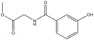 methyl 2-[(3-hydroxyphenyl)formamido]acetate Struktur