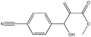 methyl 2-[(4-cyanophenyl)(hydroxy)methyl]prop-2-enoate Structure