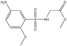 methyl 2-[(5-amino-2-methoxybenzene)sulfonamido]acetate Struktur