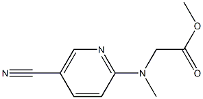 methyl 2-[(5-cyanopyridin-2-yl)(methyl)amino]acetate Structure