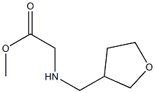 methyl 2-[(oxolan-3-ylmethyl)amino]acetate,,结构式