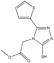 methyl 2-[3-sulfanyl-5-(thiophen-2-yl)-4H-1,2,4-triazol-4-yl]acetate