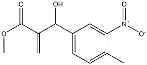 methyl 2-[hydroxy(4-methyl-3-nitrophenyl)methyl]prop-2-enoate Structure