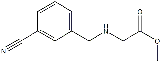 methyl 2-{[(3-cyanophenyl)methyl]amino}acetate