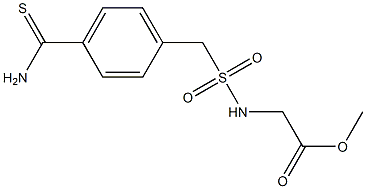 methyl 2-{[(4-carbamothioylphenyl)methane]sulfonamido}acetate|