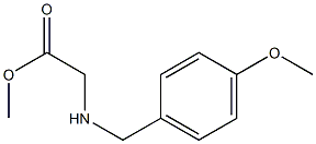 methyl 2-{[(4-methoxyphenyl)methyl]amino}acetate Struktur