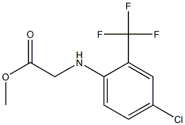 methyl 2-{[4-chloro-2-(trifluoromethyl)phenyl]amino}acetate 结构式