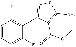 methyl 2-amino-4-(2,6-difluorophenyl)thiophene-3-carboxylate Structure