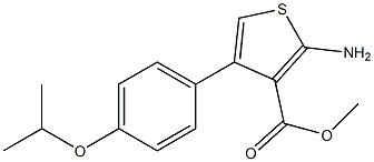  methyl 2-amino-4-[4-(propan-2-yloxy)phenyl]thiophene-3-carboxylate