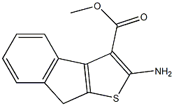methyl 2-amino-8H-indeno[2,1-b]thiophene-3-carboxylate Struktur